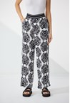 ELBA WIDE LEG PANT - black/whit